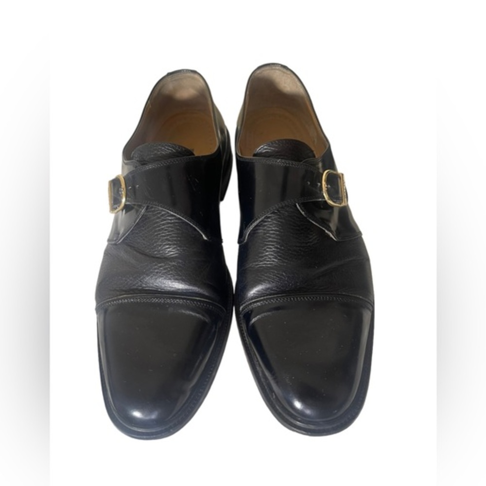Bally Breno Mens Monk Strap Leather Shoes Size 10.5